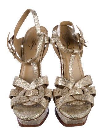 Saint Laurent Leather Gladiator Sandals