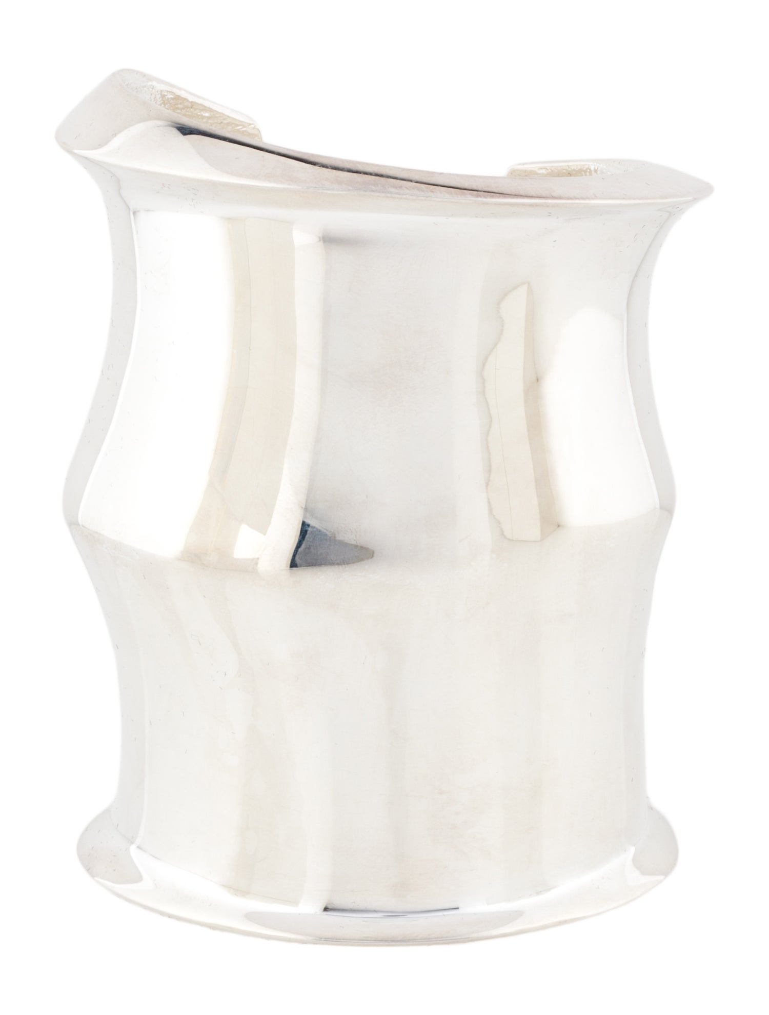 Saint Laurent Wide Ridged Cuff