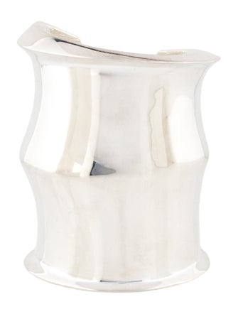 Saint Laurent Wide Ridged Cuff