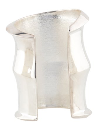 Saint Laurent Wide Ridged Cuff