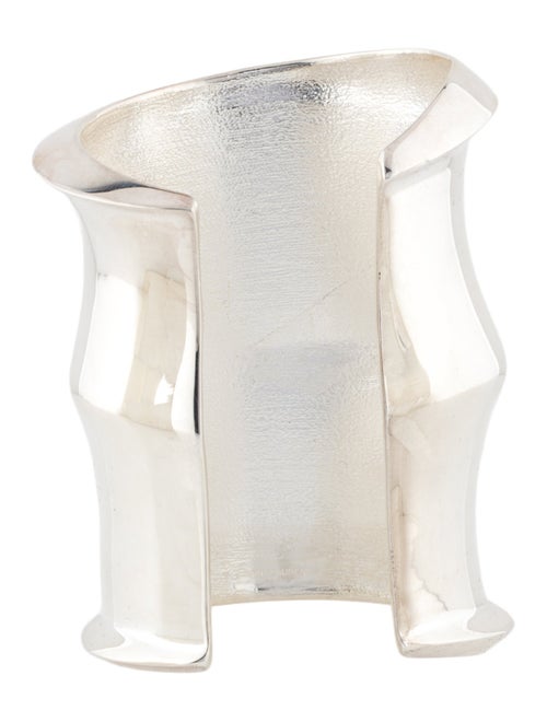 Saint Laurent Wide Ridged Cuff