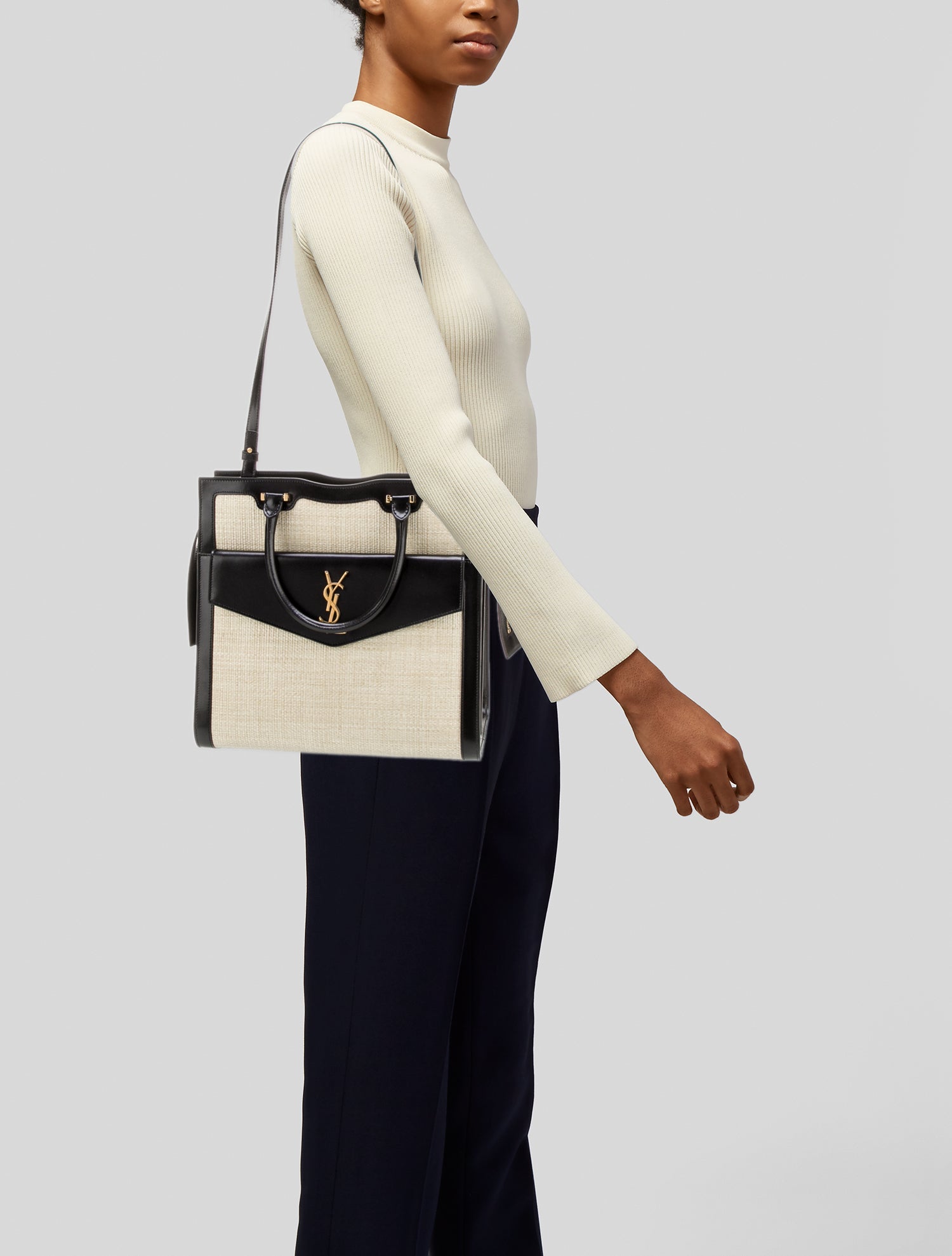 Saint Laurent Raffia Uptown