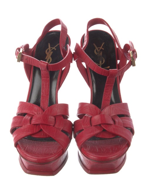 Saint Laurent Leather Slingback Sandals