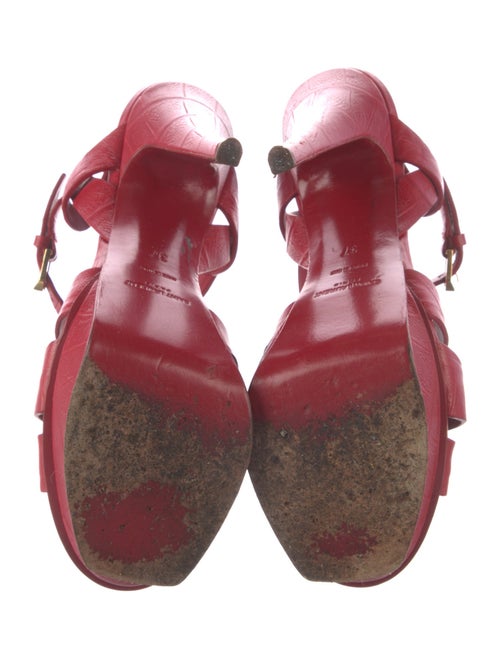 Saint Laurent Leather Slingback Sandals