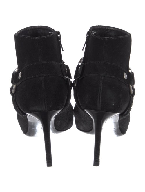 Saint Laurent Suede Chain-Link Accents Boots