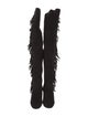 Saint Laurent Suede Fringe Trim Accent Boots