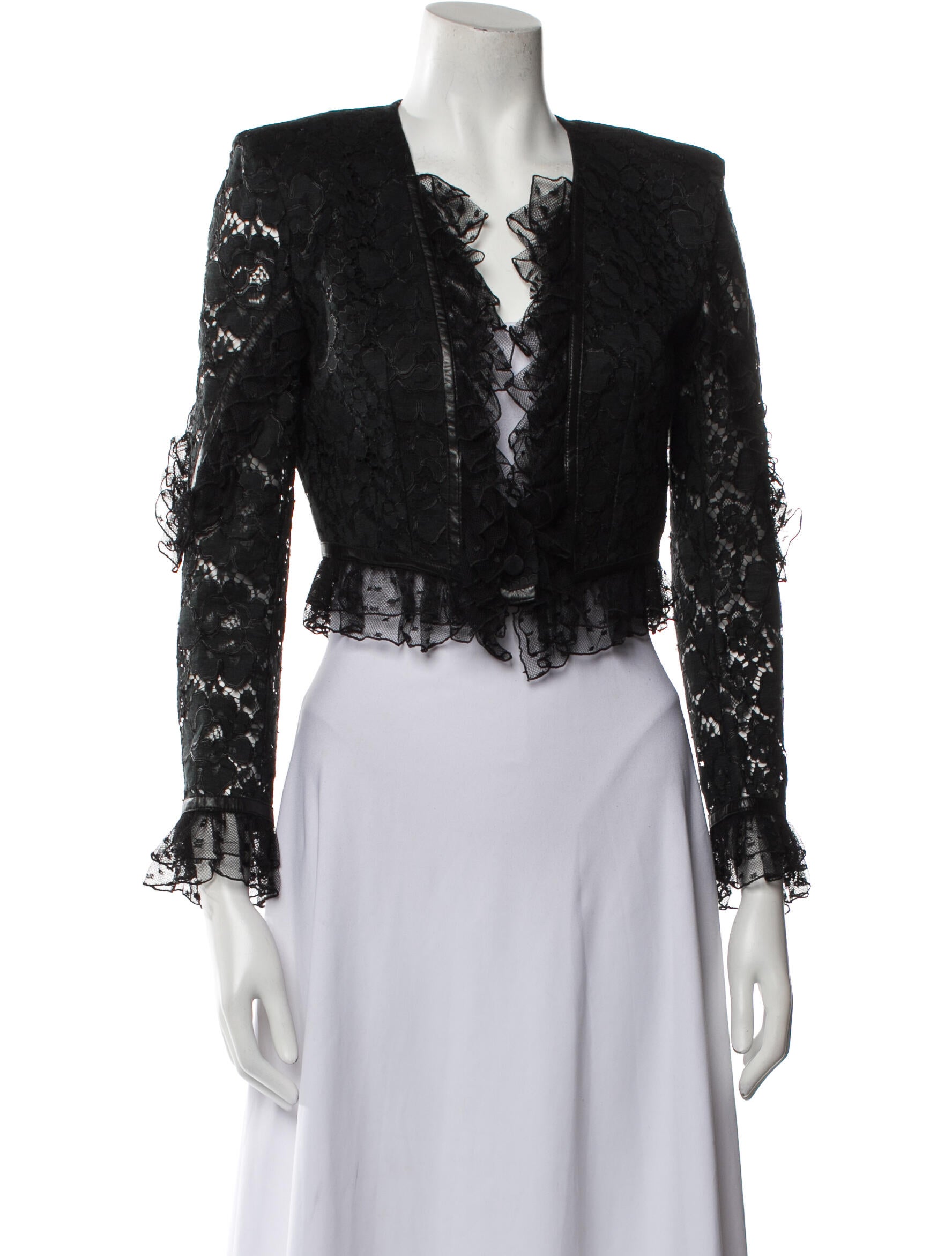 Saint Laurent Lace Evening Jacket