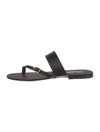 Saint Laurent Satin Crystal Embellishments Slides