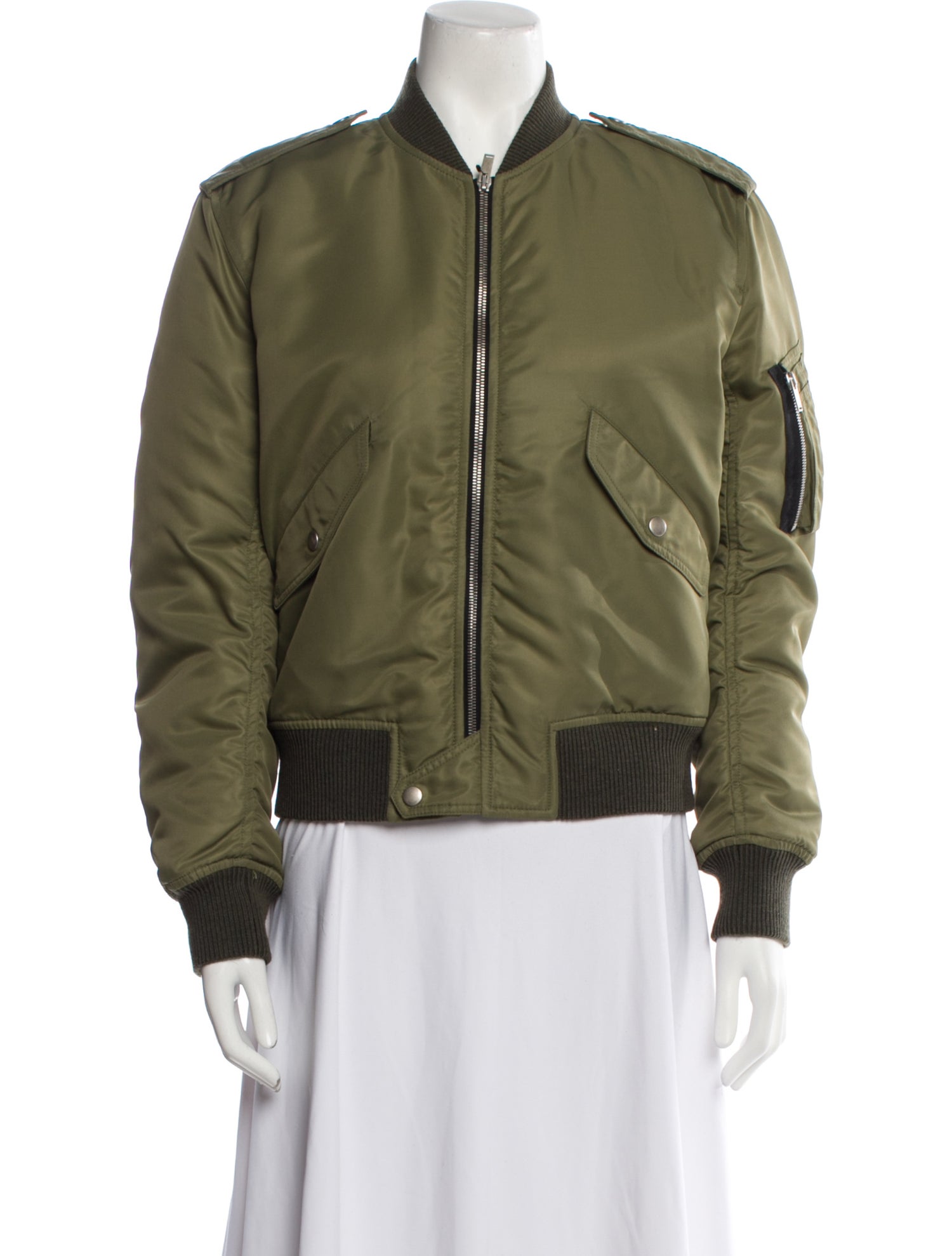 Saint Laurent Nylon Bomber Jacket w/ Tags