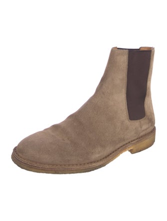 Saint Laurent Suede Chelsea Boots