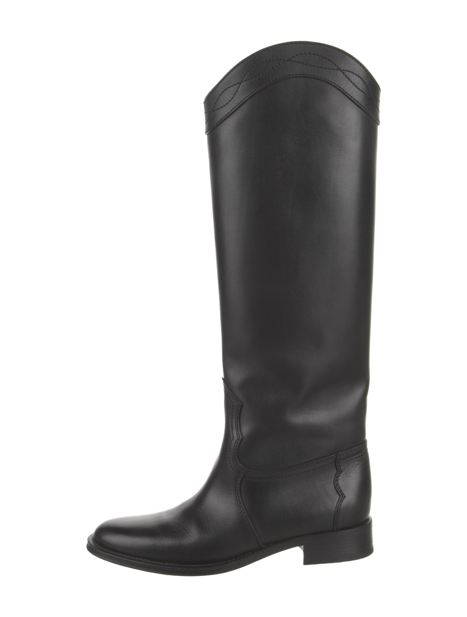 Saint Laurent Leather Riding Boots