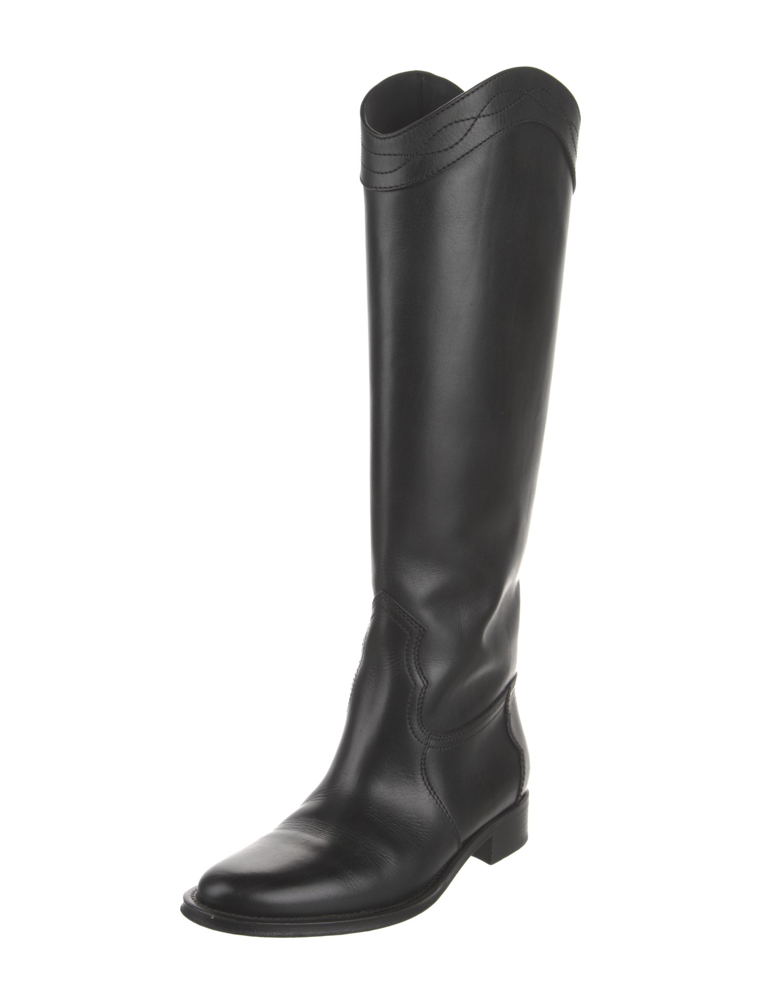 Saint Laurent Leather Riding Boots