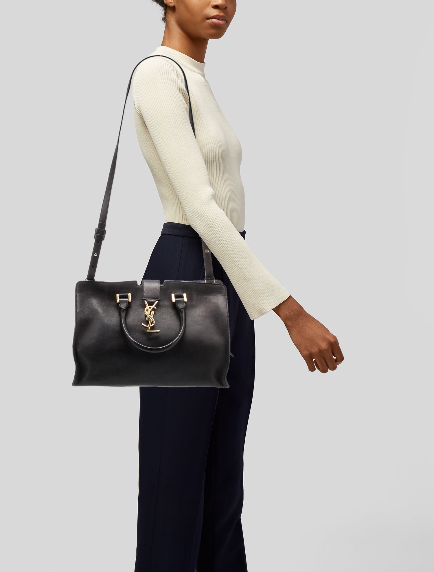 Saint Laurent Signature Monogram Cabas Small