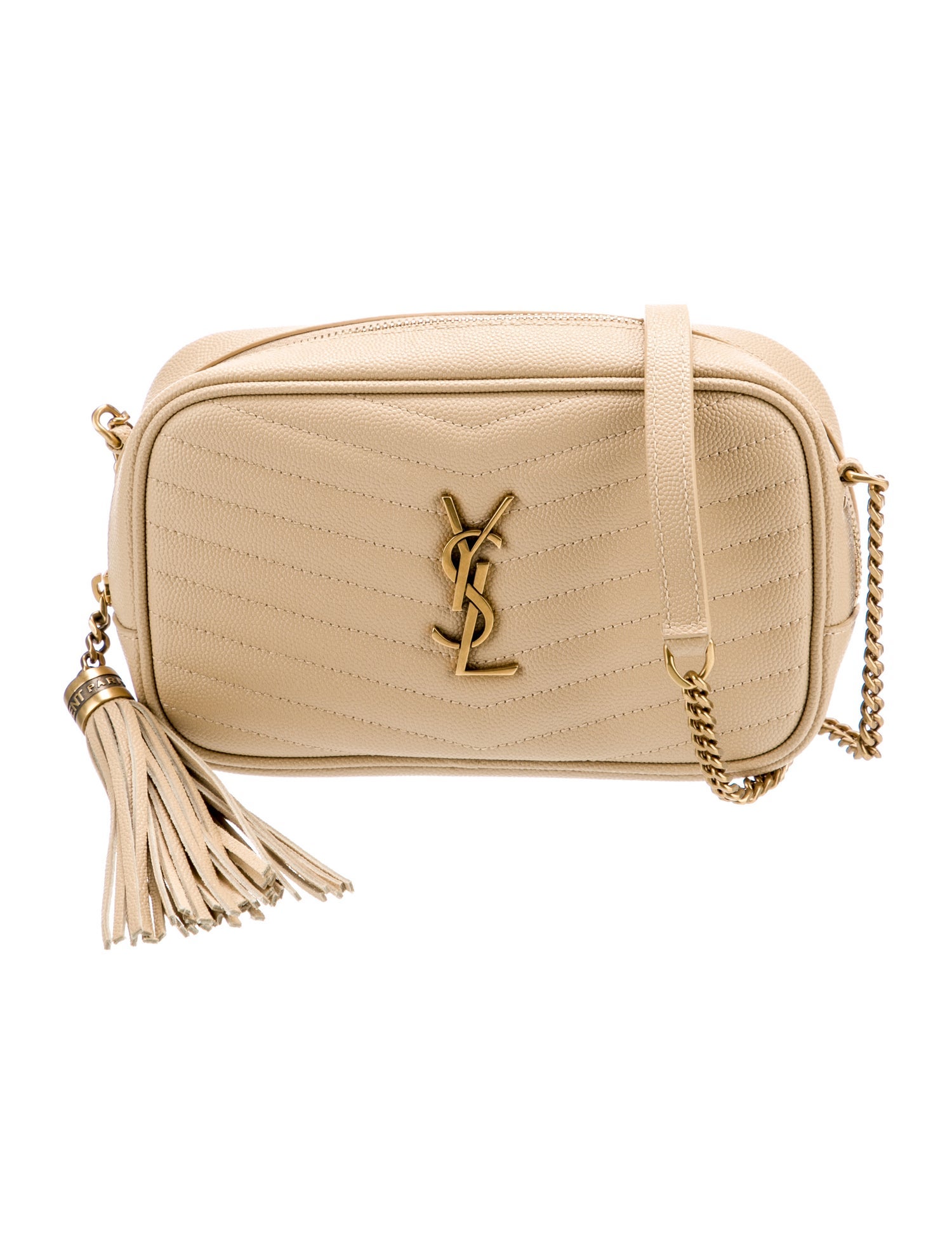 Saint Laurent Chevron Lou Camera Mini