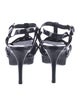 Saint Laurent Patent Leather T-Strap Sandals