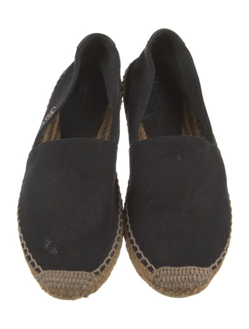 Saint Laurent Canvas Embroidered Accent Espadrilles