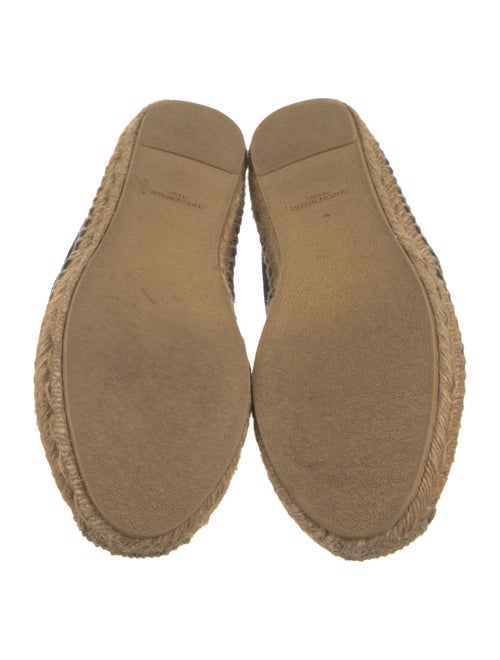 Saint Laurent Canvas Embroidered Accent Espadrilles