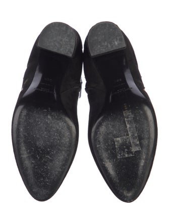 Saint Laurent Suede Printed Boots