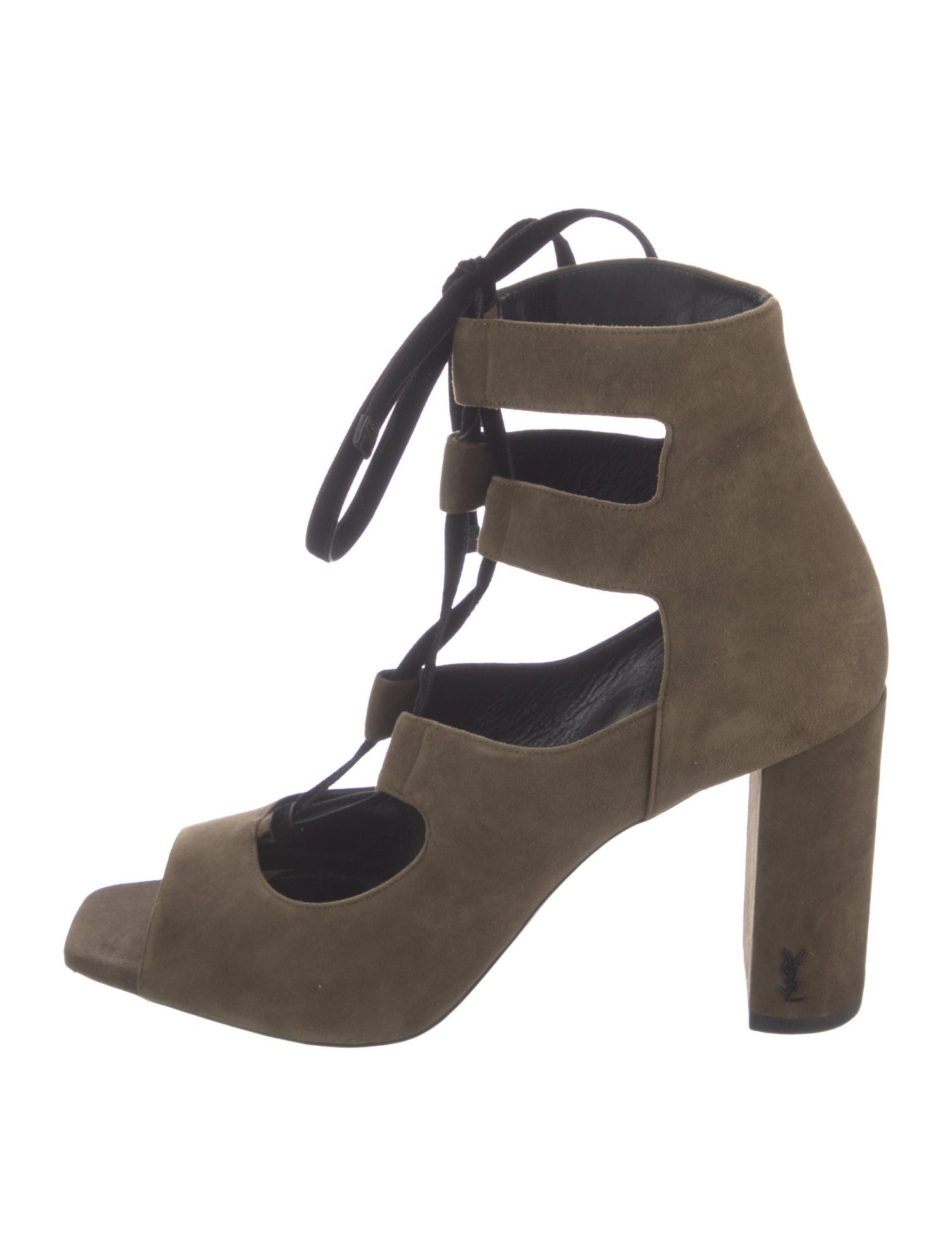 Saint Laurent Suede T-Strap Pumps