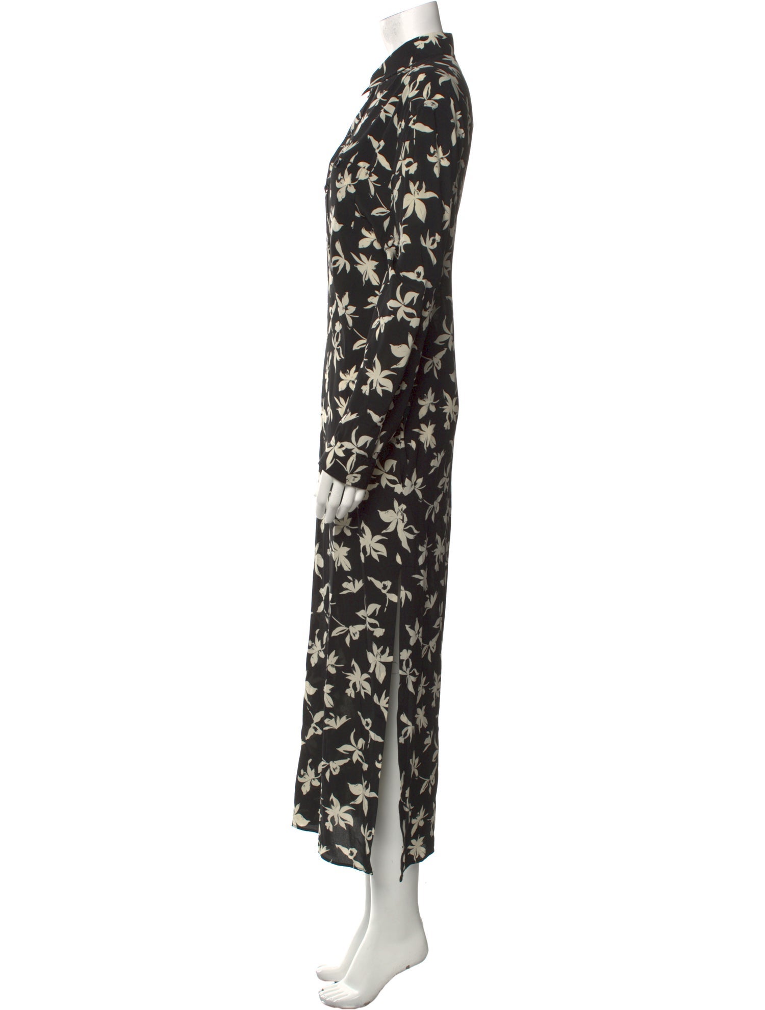 Saint Laurent Silk Long Dress
