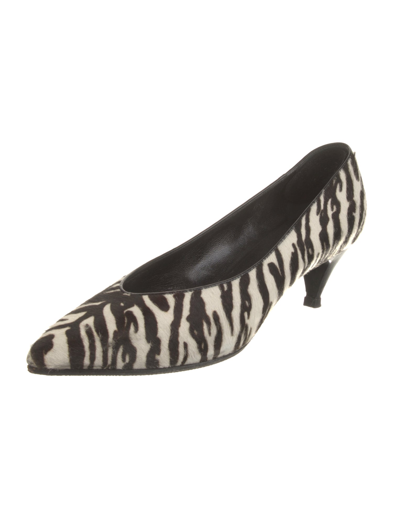 Saint Laurent Ponyhair Animal Print Pumps