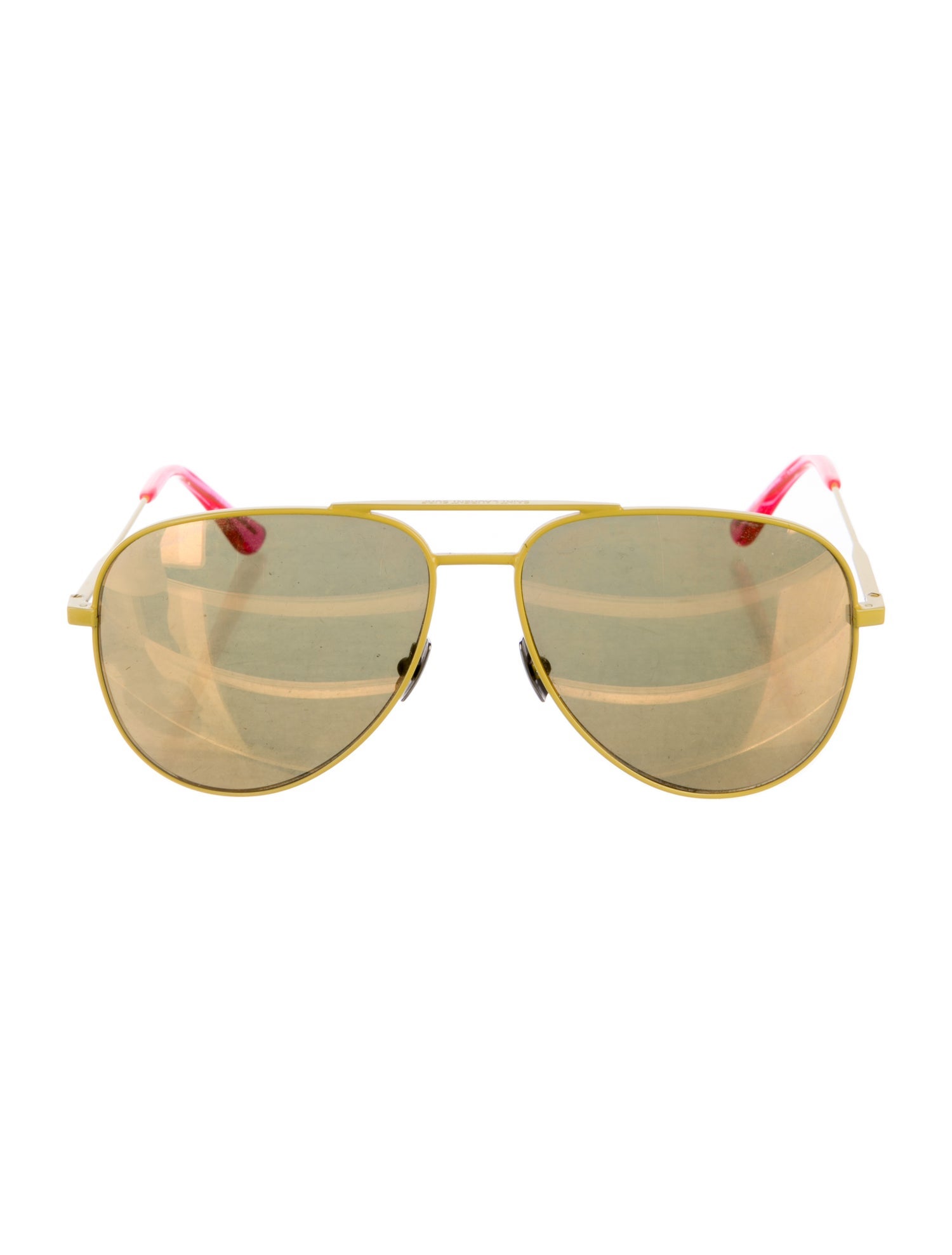Saint Laurent Aviator Mirrored Sunglasses