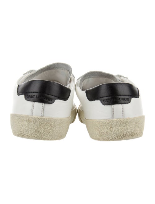 Saint Laurent Leather Colorblock Pattern Sneakers