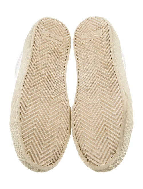 Saint Laurent Leather Colorblock Pattern Sneakers