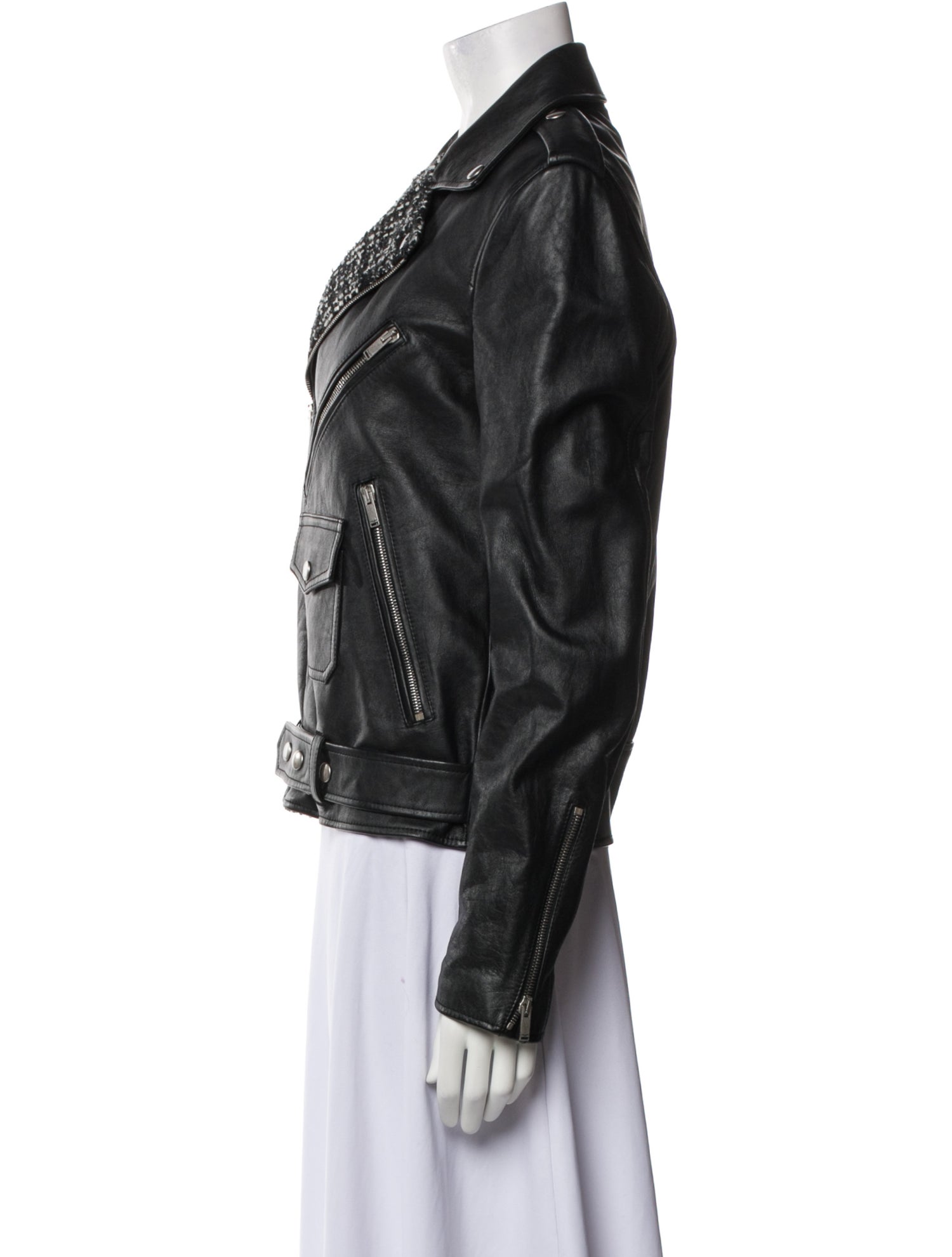 Saint Laurent Leather Biker Jacket