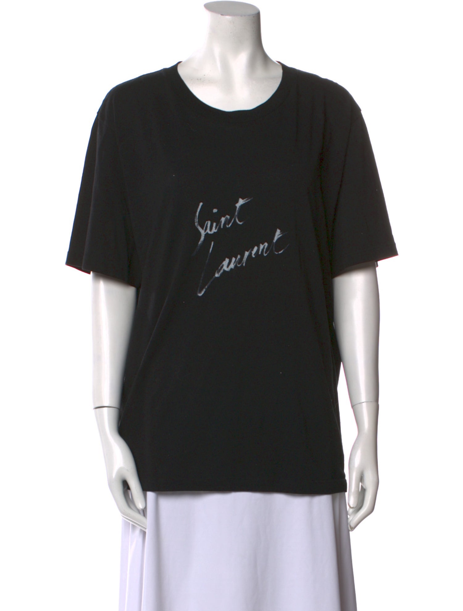 Saint Laurent Graphic Print Crew Neck T-Shirt w/ Tags
