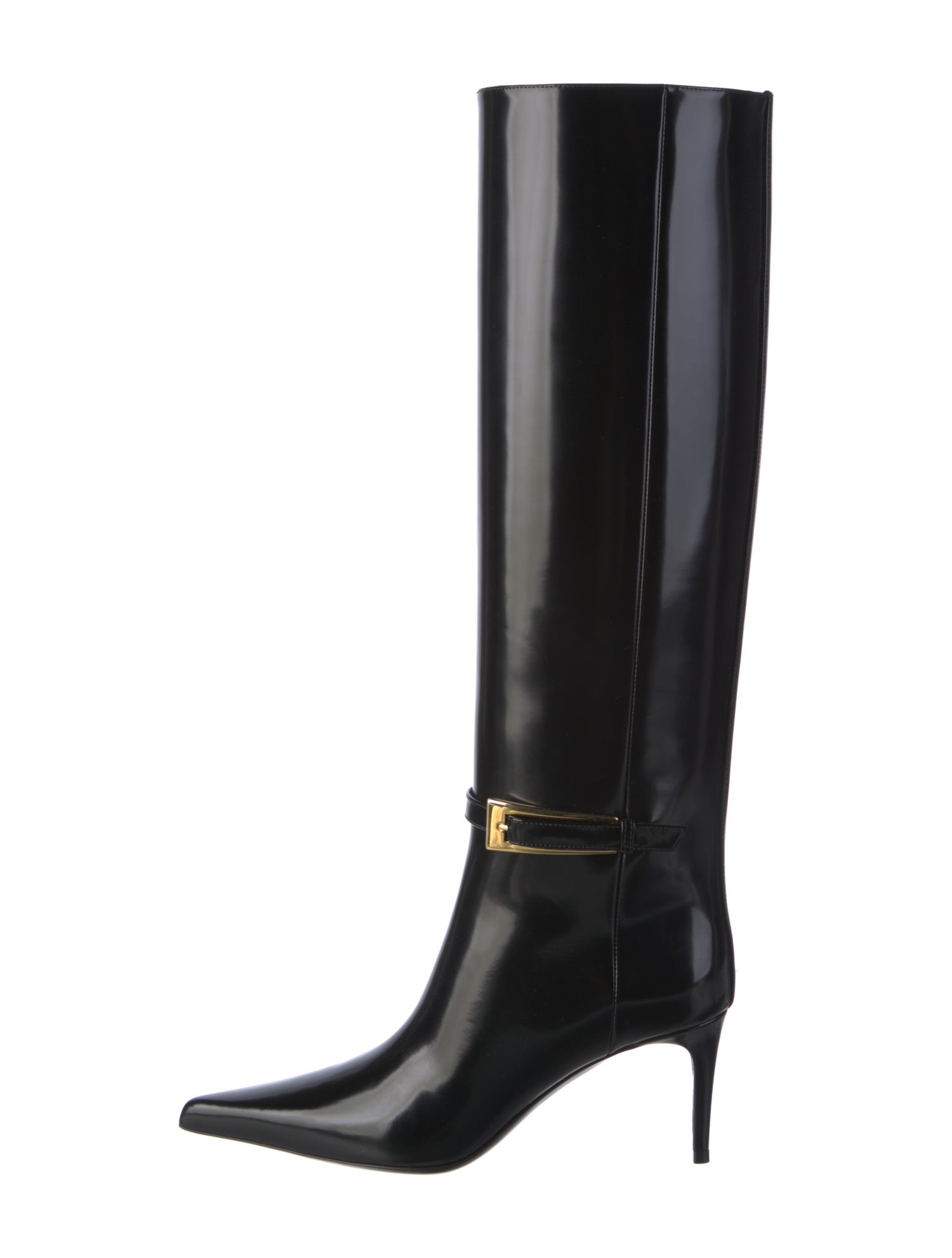 Saint Laurent Patent Leather Boots w/ Tags