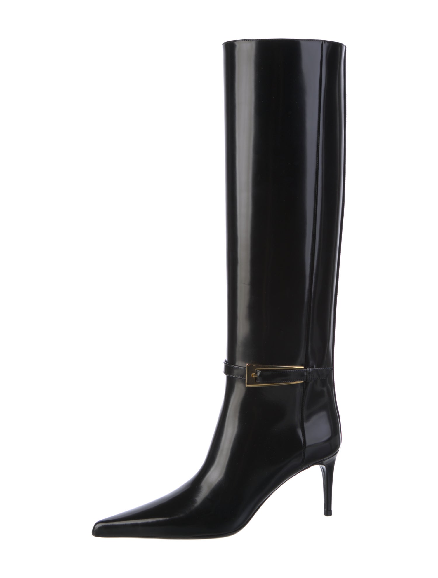 Saint Laurent Patent Leather Boots w/ Tags