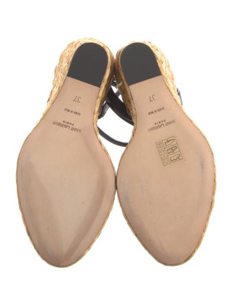 Saint Laurent Leather Espadrilles