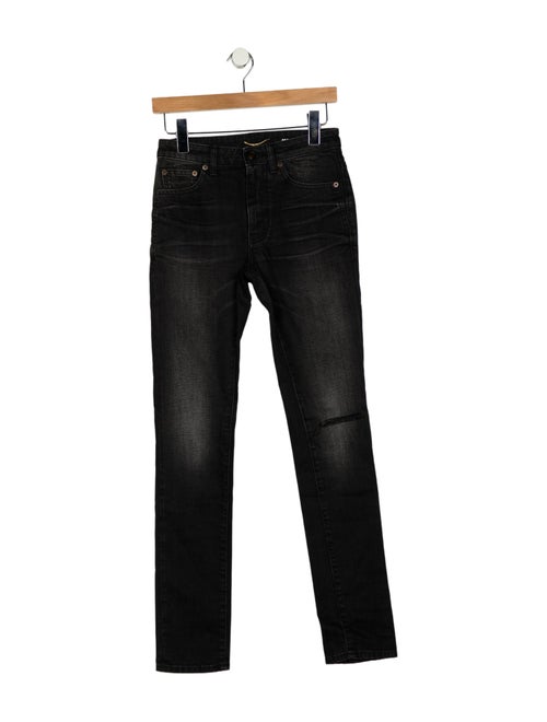 Saint Laurent Mid-Rise Skinny Leg Jeans