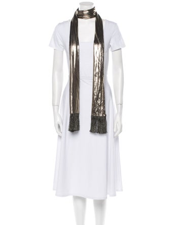 Saint Laurent Wool Printed Scarf