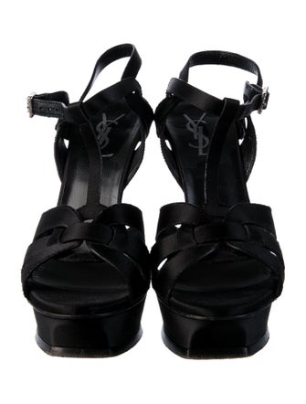 Saint Laurent Leather T-Strap Sandals