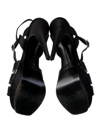 Saint Laurent Leather T-Strap Sandals