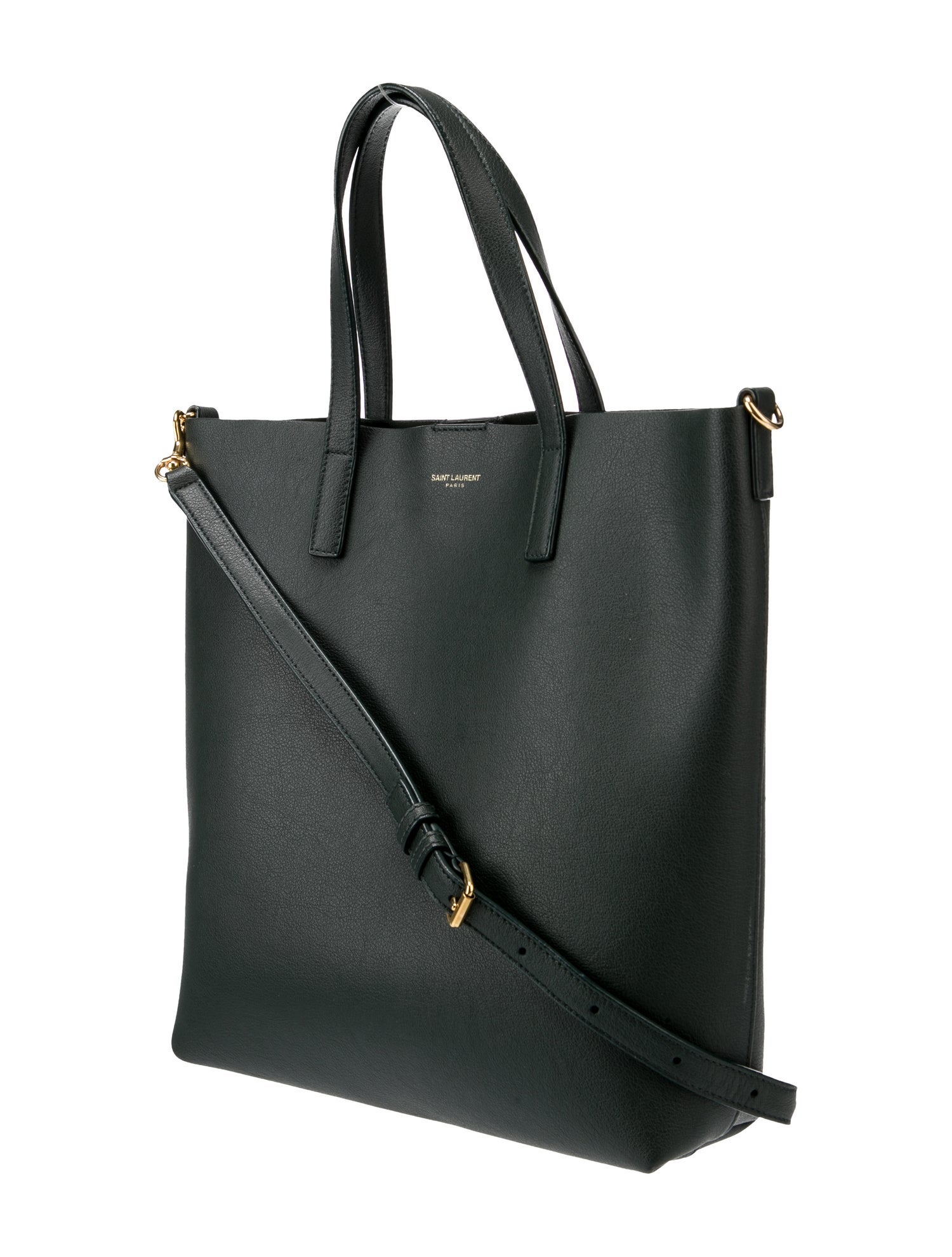 Saint Laurent Leather Top Handle Bag North South