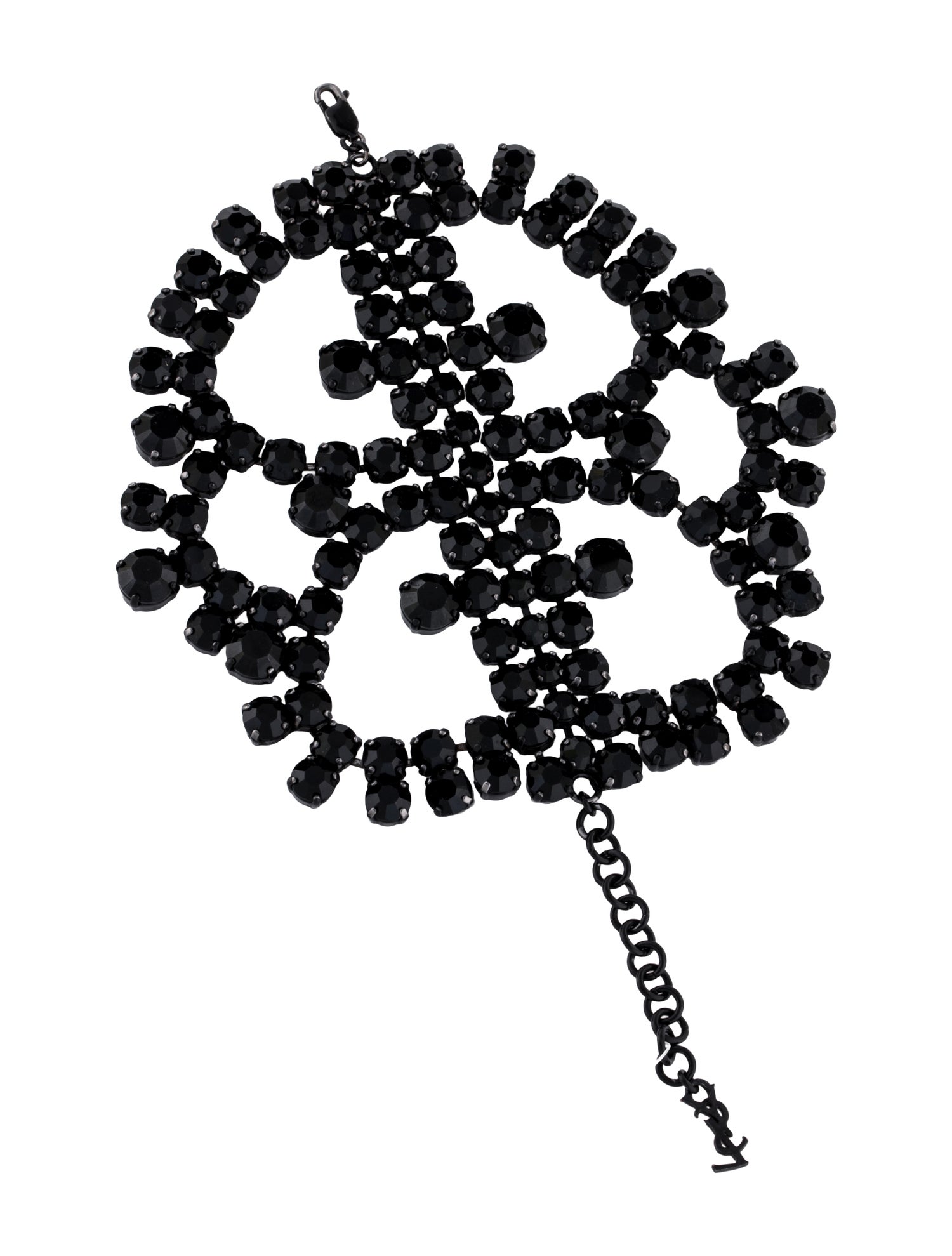 Saint Laurent Crystal Wide Bracelet