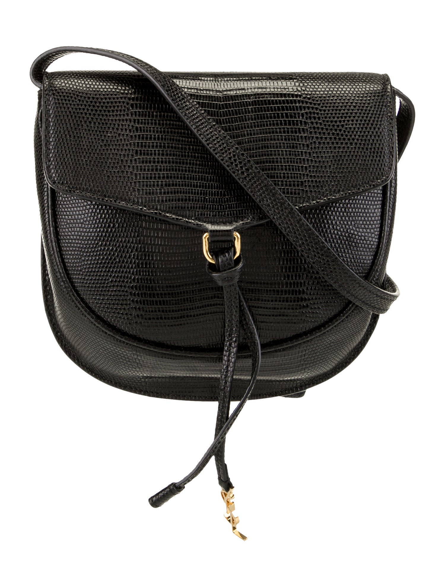 Saint Laurent Embossed Leather Crossbody Bag