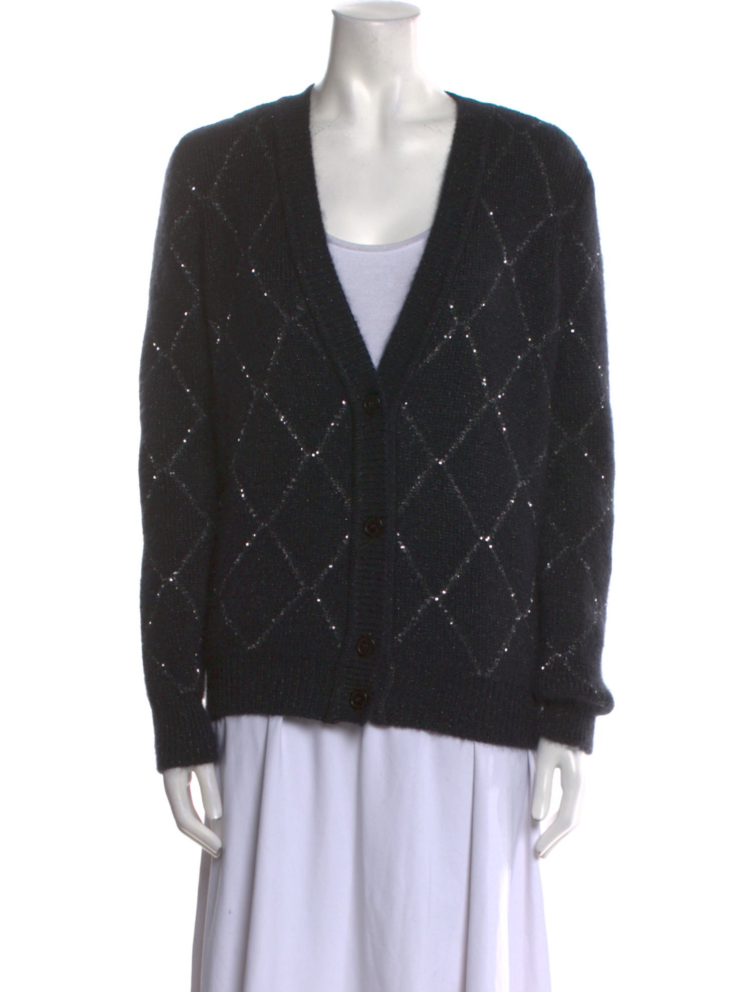 Saint Laurent Plunge Neckline Sweater