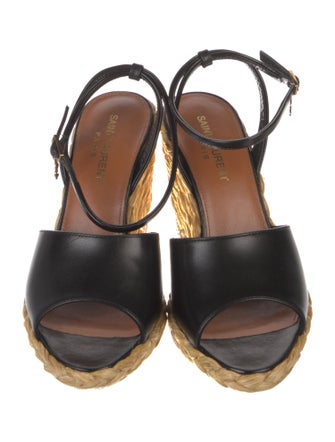 Saint Laurent Leather Espadrilles