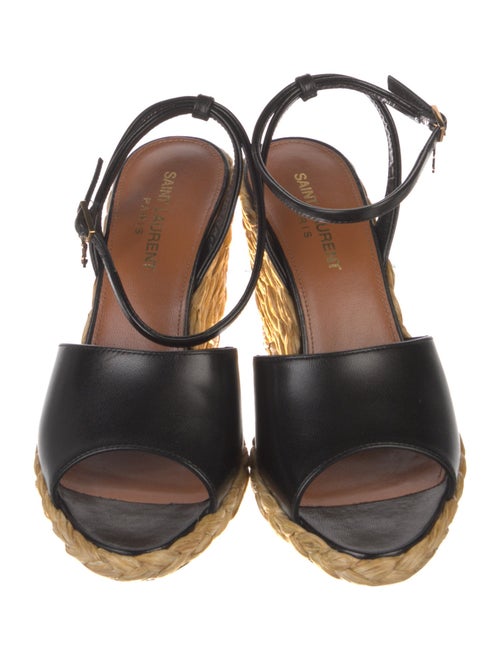 Saint Laurent Leather Espadrilles
