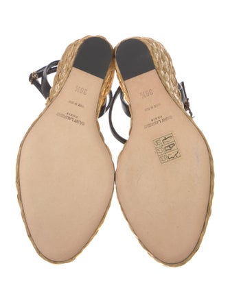 Saint Laurent Leather Espadrilles