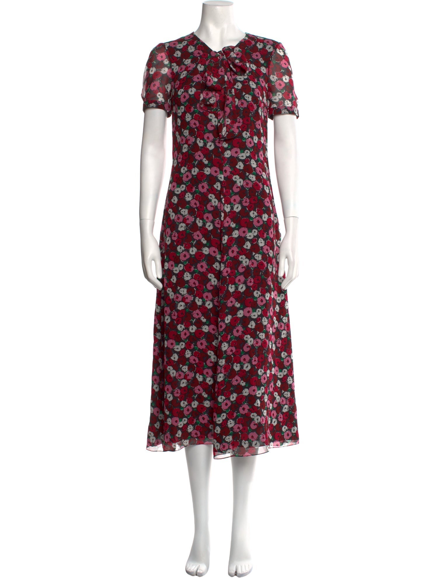 Saint Laurent Silk Long Dress