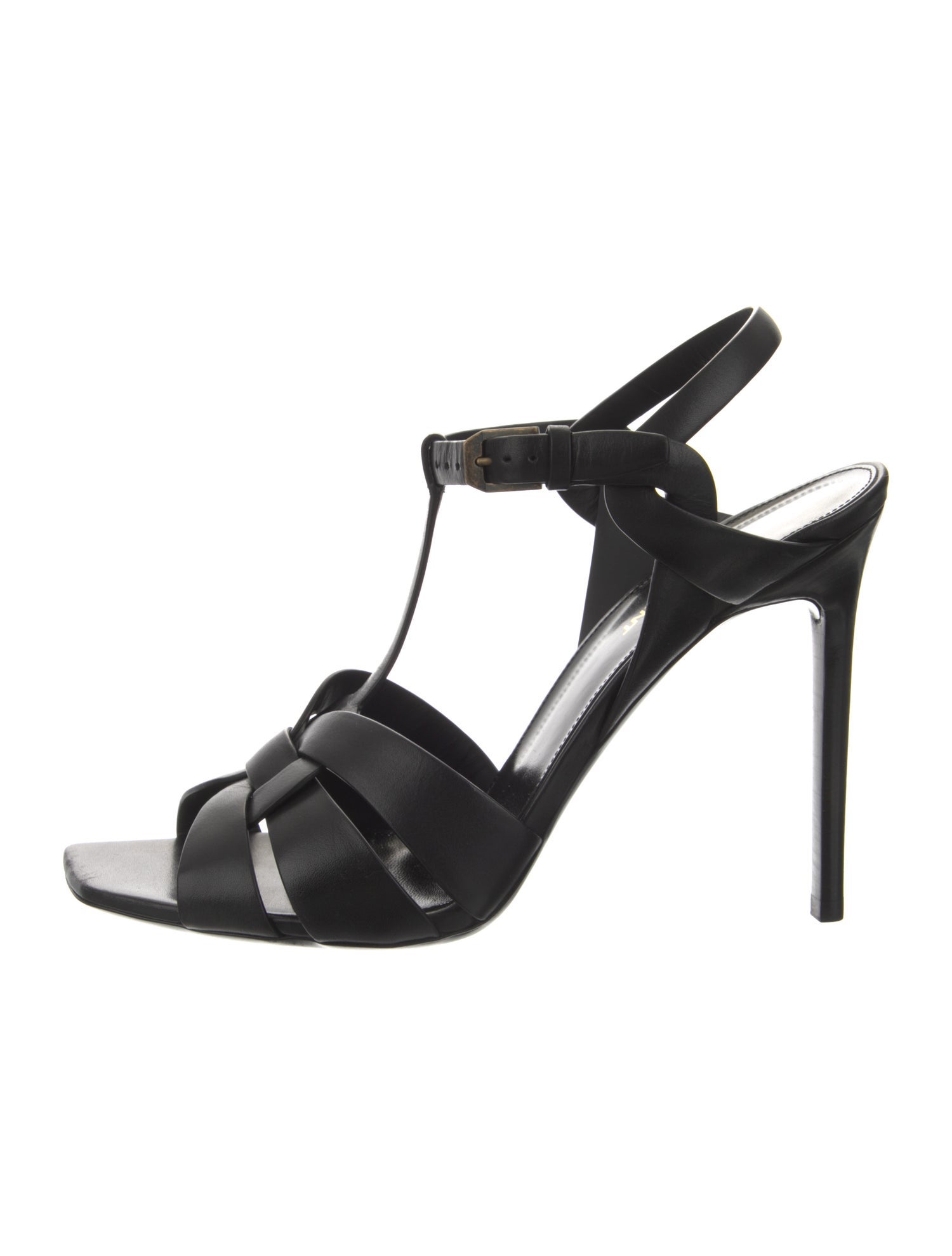 Saint Laurent Leather T-Strap Sandals