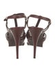 Saint Laurent Leather T-Strap Sandals