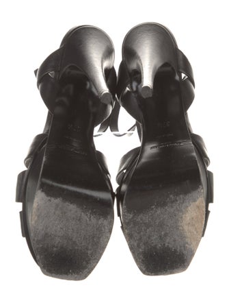 Saint Laurent Leather T-Strap Sandals