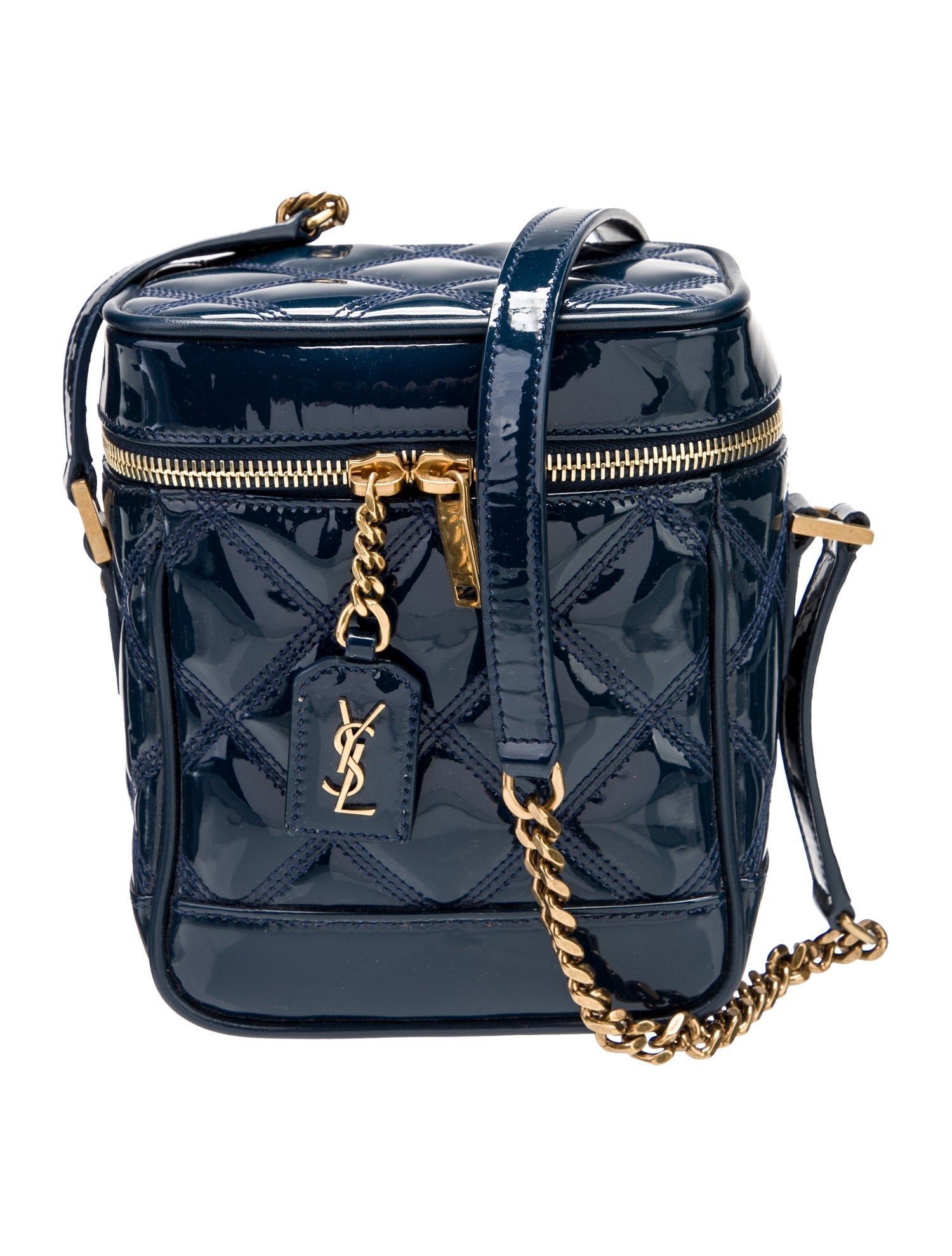 Saint Laurent Patent Leather Backpack 2022