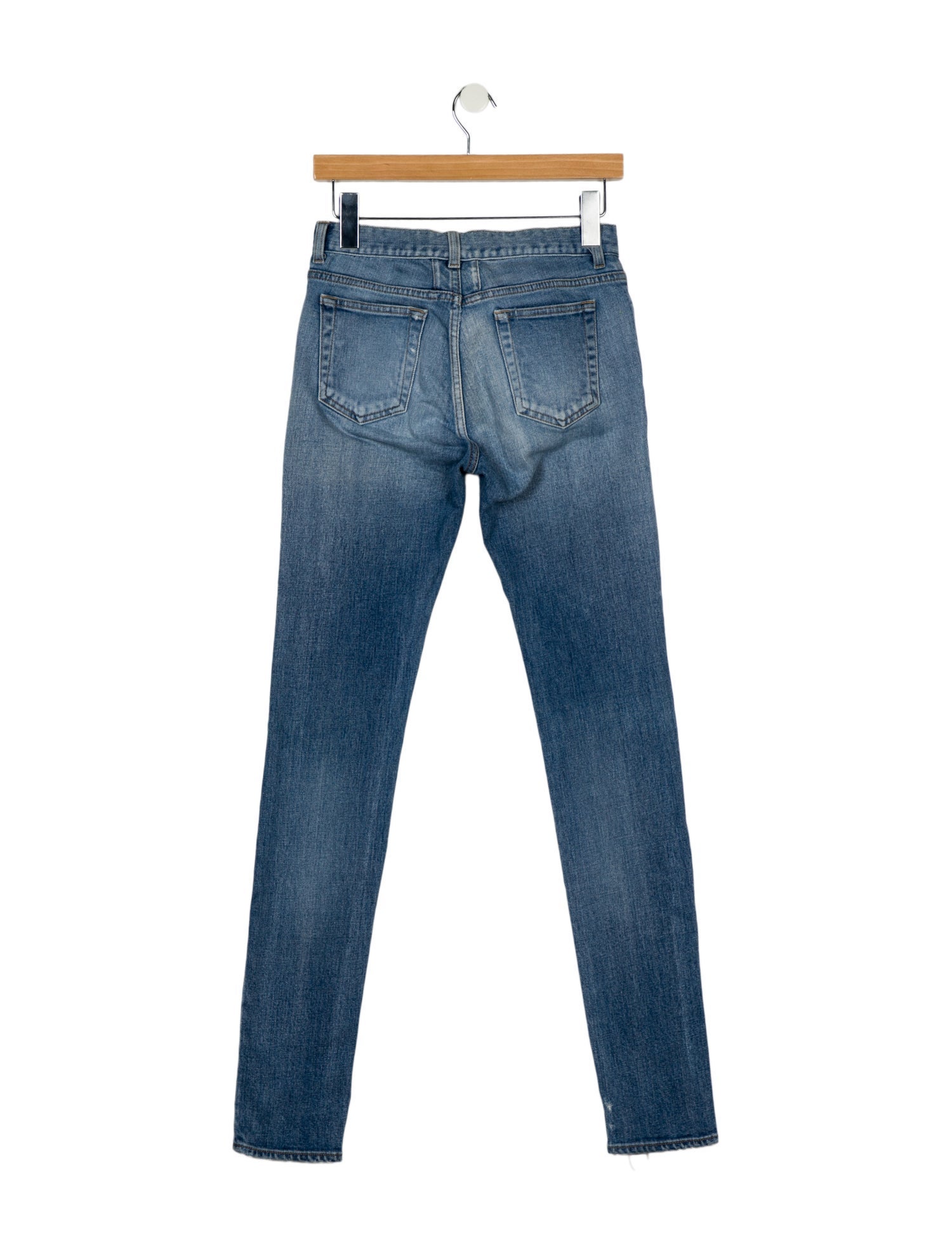 Saint Laurent Mid-Rise Skinny Leg Jeans